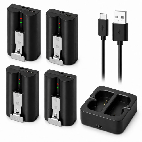Hiweld 4-Pack Quick Release Battery — Compatible with All Battery-Powered Ring Cameras and Ring Doorbells