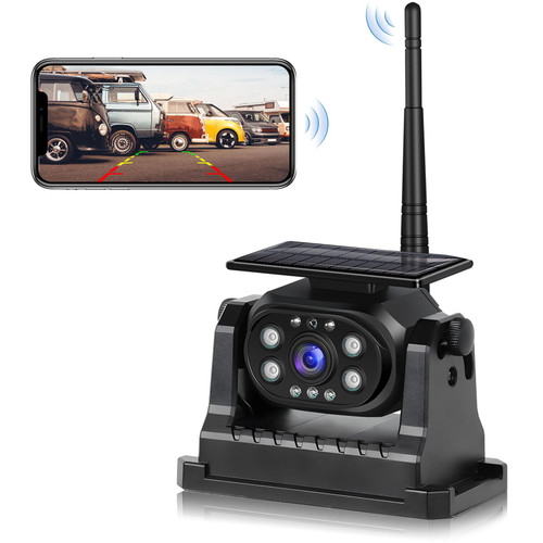 Hikity WiFi Magnetic Solar Wireless Backup Camera for Trucks/RV/Trailer