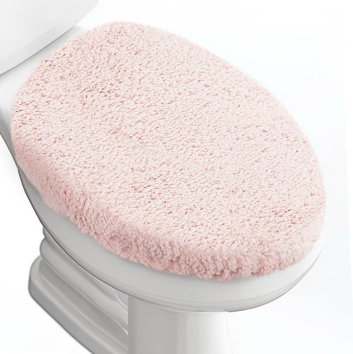 BAAHRNOM Microfiber Elongated Toilet Seat Cover 19.5"x 15" Machine Washable