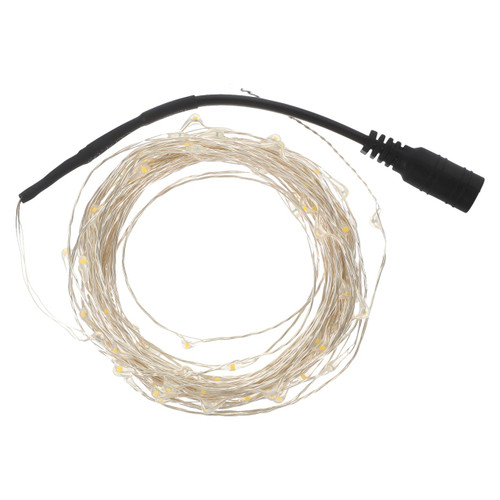 STOBAZA Fairy Lights Plug in - DC 12V 10M Copper Wire String Lights for Indoor Outdoor Lighting Warm White for Weddings, Christmas, Bedroom, Patio & Party