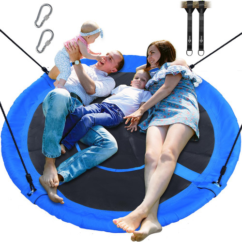Trekassy 60" Saucer Tree Swing, Large Family Swing for Kids & Adults