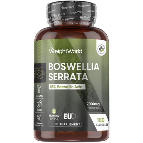 Boswellia Serrata Extract - 85% Boswellic Acid - 2000mg - 180 Capsules