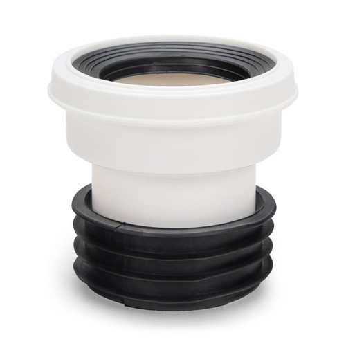 LavaTap Toilet Pan Connector Short Rigid, 4 Inch Back to Wall WC Waste