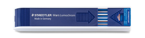 Staedtler 204-3 Mars Lumochrome Colour Refill Blue with 12 Colour Leads