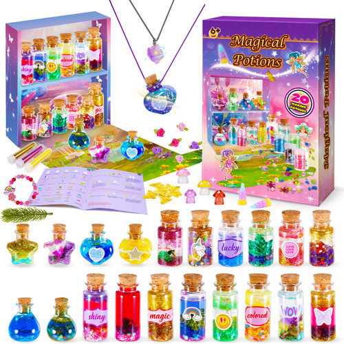 Veopoko Potion Making Kit Children, Gifts for 6 7 8 9 10 Year Olds Girls Fairy Toys Potions Kits for Kids Girls Toys Age 6 7 8 9 10 Crafts Kits for Kids 7-9 Best Easter Fairy Gifts Potions