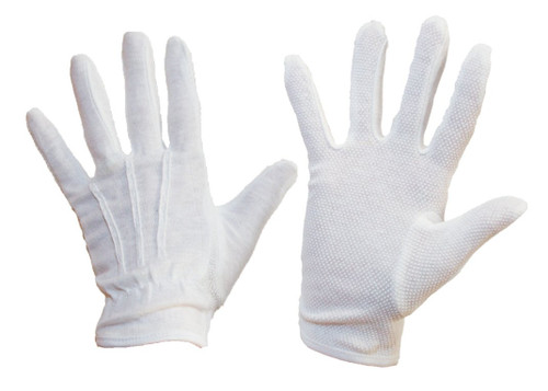 Heat Resistant Waiters Gloves (Pack of 10). Available in Medium or Large & White or Black (Large, White)