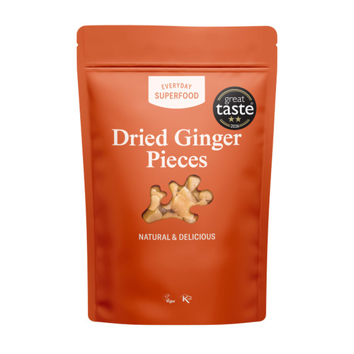 Everyday Superfood Dried Ginger Pieces 350g | Sweet, Hot & Spicy Ginger