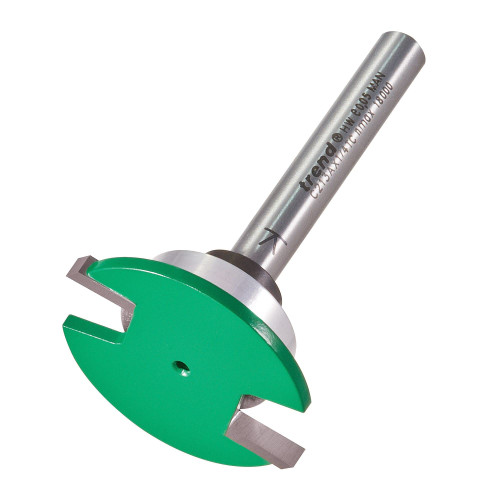 Trend CraftPro Weatherseal Groover Router Cutter Bit, 1/4 Inch Shank, 34mm Cut Diameter & 3mm Cut Length, Tungsten Carbide Tipped, Bearing Guided, C213AX1/4TC