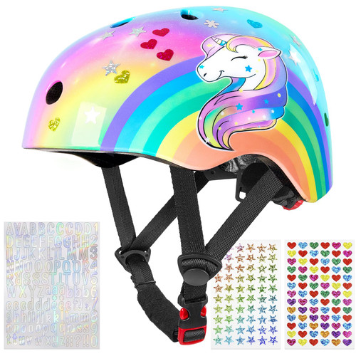 Unicorn Castle Kids Bike Helmet,Toddler Helmet Age 3-8 Years