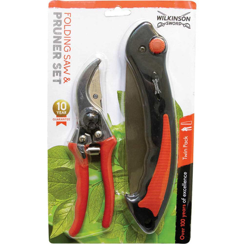 Wilkinson Sword 1111295WG Folding Saw and Pruner Set