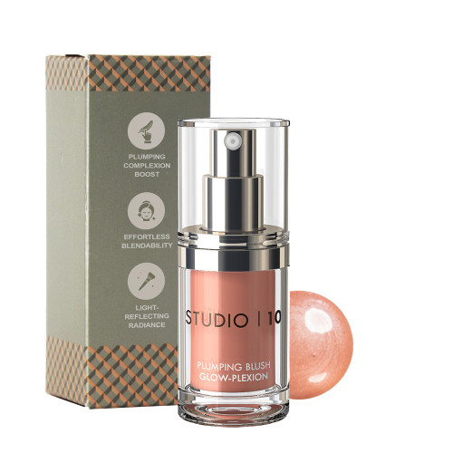 Hydrating Cream Blush – Rosy Peach Tint, Skincare Infused Liquid Blusher with Dewy Glow for Mature Dry Skin