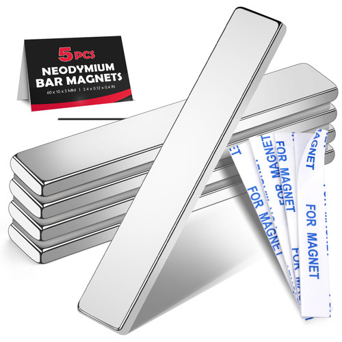 LOVIMAG Magnets Neodymium Magnet 5 Pack Strong Rare Earth Bar Adhesive