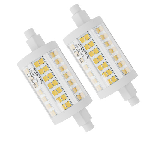 ALQFFHL R7S 78mm LED Bulb 10W Dimmable, J Type, 6000K Cool White, 2er Packs