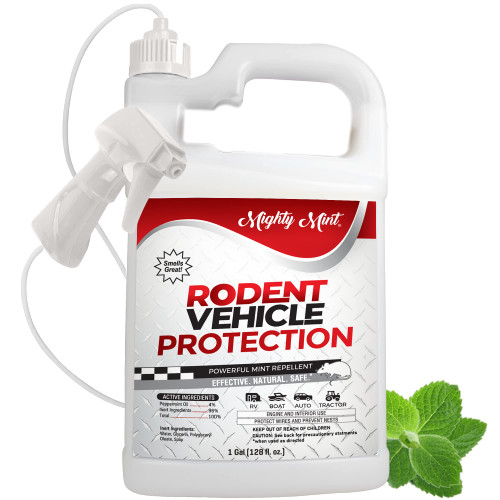 Mighty Mint Rodent Repellent Vehicle Spray, 1 Gallon (128 oz)
