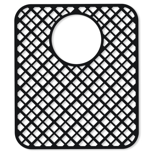 BEHOK 2 Pack Silicone Sink Protectors for Kitchen Sink, Trellis 13x11 Black