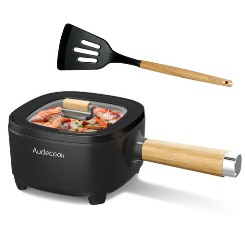 Audecook 2L Hot Pot Electric, Non-Stick electric pot, Portable Pot lazy