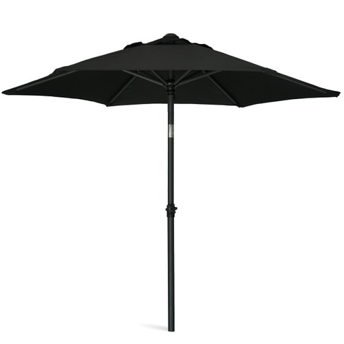 AMMSUN 6FT Patio Umbrella, Outdoor Table Umbrella with Push Button Tilt