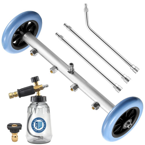 RIDGE WASHER Pressure Washer Undercarriage Cleaner, with Foam Cannon