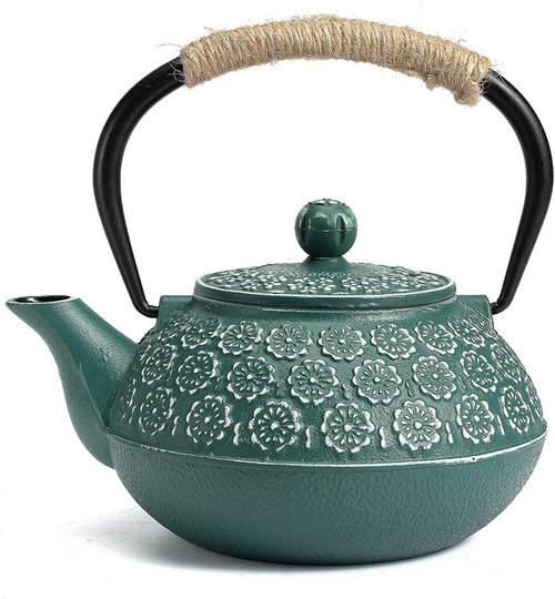 Sotya Cast Iron Tea Pot with Infusers for Loose Tea, 40oz Japanese Tetsubin