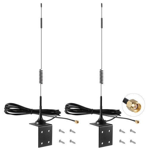 High Gain Long Range 4G LTE Outdoor Cellular 9dBi Magnetic Base Antenna for Spypoint Link Micro EVO Solar Tactacam Reveal Ultra Gen Series Stealth Cam Trail Camera（Pack of 2）, Eifagur