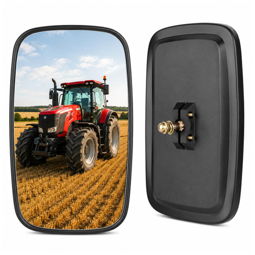 Universal 5.3x9inch Tractor Forklift Truck Mirrors 2-Pack Rearview Mirrors
