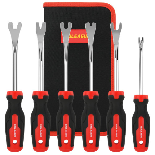 TOOLEAGUE 6Pcs Auto Upholstery Trim Panel Removal Tool Set