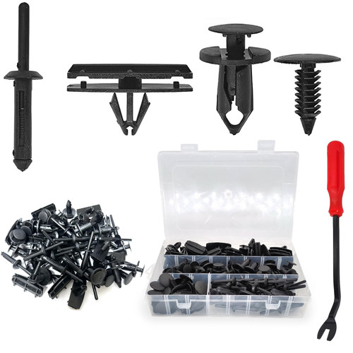 121PCS Fender Clips for 2007-2022 Jeep Wrangler JL JK & 2005-2010 Grand Cherokee, Retainer Push Pins 6030441, Plastic Rivets 6506007AA, Rocker Molding Clips 68039280AA, Grill Bumper Push Pins 6503598