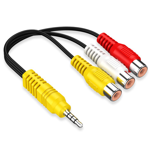SNLLMZI AV Adapter 9in 3 RCA to AV for TCL TV