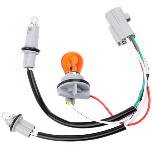Svicari Headlight Lamp Wire Harness, Turn Signal Light Socket Compatible with Lexus GX470 2003-2009 Replace OE 81125-6A240 with Bulb