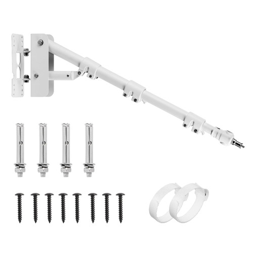 Selens Wall Mount Ring Light 39.37''/100cm with 180° Swivel Boom Arm, White