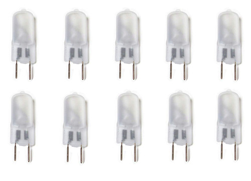 G8 Frosted Halogen Bulbs 20W G8 20 Watt 120V Halogen Light Bulbs T4 JCD Type 120V Bi-Pin Base G8 Lamp for Under Cabinet Puck Lighting, Frosted Glass Lens,Warm White,2700K,10 Pack