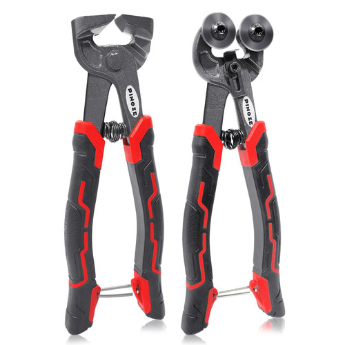 PINOZE 2-Piece Wheeled Glass Mosaic Nipper & Hd Ceramic Tile Cutter