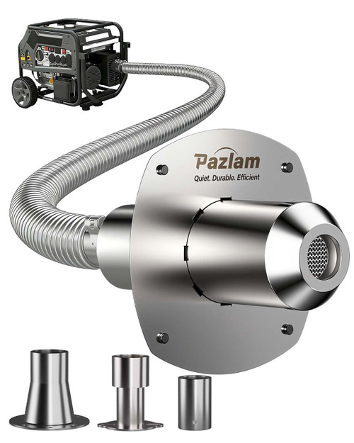 Generator Exhaust Extension Kit, Stainless Steel Flexible Pipe Muffler