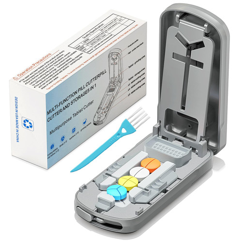 Betife Pill Cutter Splitter for Small, Precise 1/2 1/3 1/4 Tablet Cutter