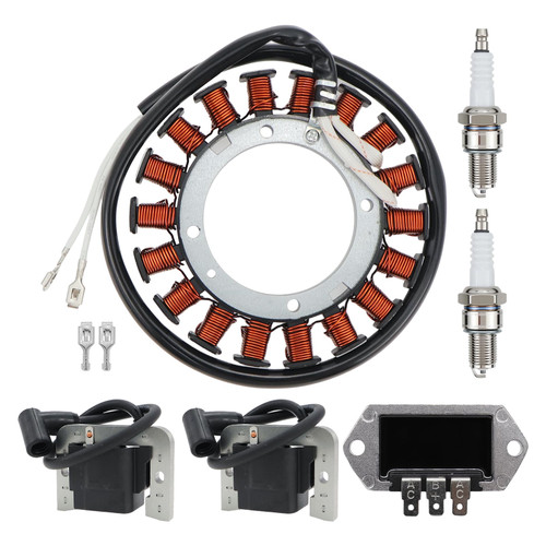 Carbman 237878-S Stator Kit Compatible with Kohler 15/20 AMP CH11-CH15 CH18-CH25 CV11-CV15 CV18 CV19 CV20 CV22 CV22S CV23S CV25 K181 K482 K241 Ignition Coil 24 584 45 -S With Voltage Regulator