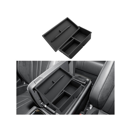 ECOZEN Double-Layer Center Console Organizer For 2023-2026 Lexus RX 350/350h/450h+/500h Accessories - Upgrade Silicone Armrest Box Organizer Tray For 2023-2025 RX/Hybrid Accessories