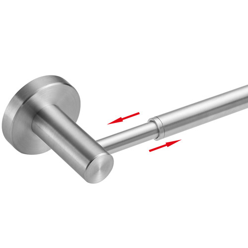 BESy Adjust Towel Bar Towel Racks for Bathroom Wall Mounted Brushed Nickel