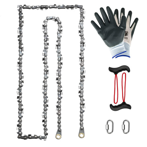 SENSILIN High Limb Rope Saw 55 In Chain Only, 55 Inch Chain Saw with 70 Sharp Teeth Double Side Teeth