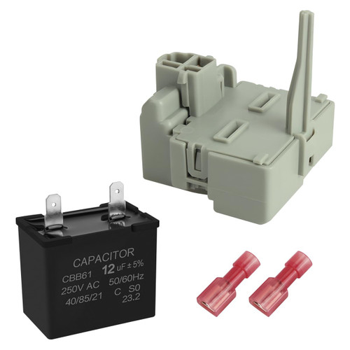 JIYIZO W10189190 W10197428 Refrigerator Start Relay and Capacitor Kit, Compatible with Whirlpool Kenmore Amana KitchenAid Refrigerators, Replaces 2319792 W10662129