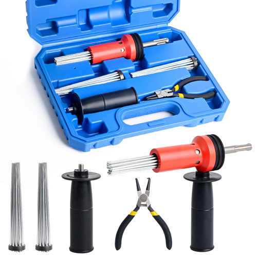 YOSIGHT SDS Plus Needle Scaler Attachment for Rotary Hammer Drill, ‎Red
