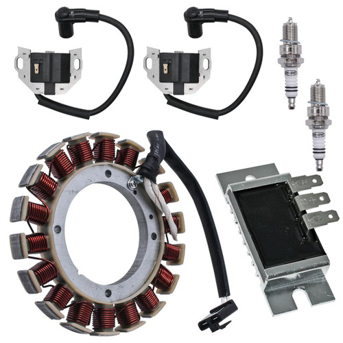 JDLLONG 59031-7007 59031-7010 59031-7015 Charging Coil Stator for Kawasaki FH641V FS600V FS651V FX481V FX801V FX850V FX921V FXT00V FS481V Stator Alternator with Ignition Coil Voltage Regulator