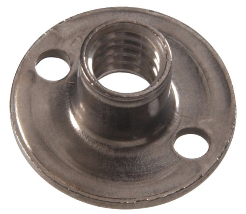 Hillman 4143 Stainless Round Base Tee Nut (#10-24 x 9/32" x 3/4"), Stainless Steel