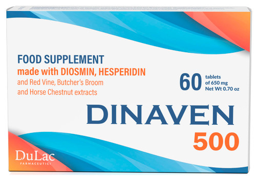 Dulac - Dinaven 500, Food Supplement for Heavy Legs, 60 Tablets