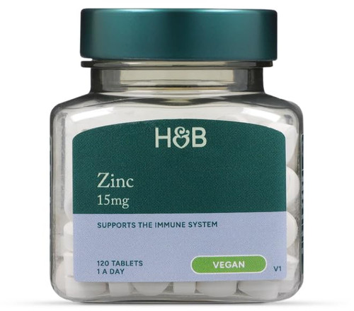 Holland & Barrett Zinc 15mg 120 Tablets