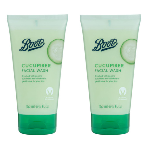 BOOTS | Cucumber Facial Wash | 150mL [ x2 Pack ]