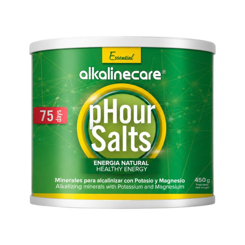 PHOUR Salts - Alkaline Mineral Salts with Magnesium and Potassium : 450g : ALKALINE CARE