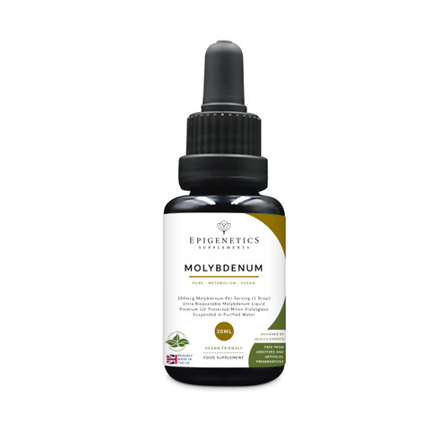 Molybdenum Liquid Supplement 30ml - Potassium Molybdate Mineral - UK Made