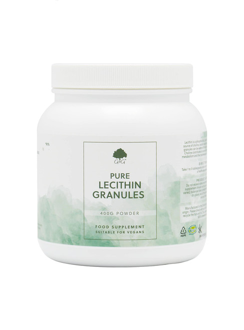 SOYA Lecithin Granules 400g - Non-GMO, Made in The UK by G&G Vitamins