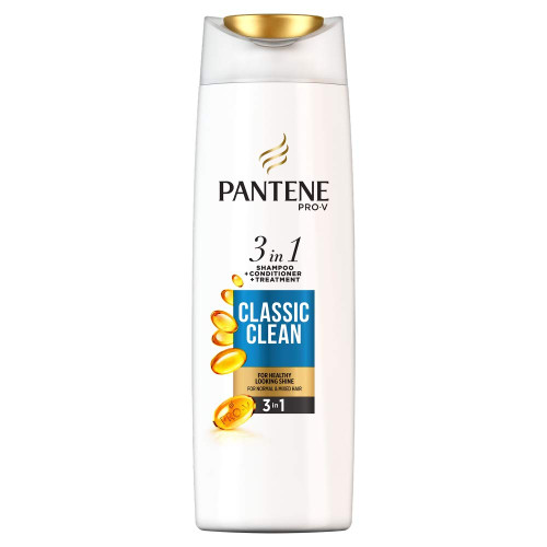pantene shampoo 225ml 3 in 1 classic clean