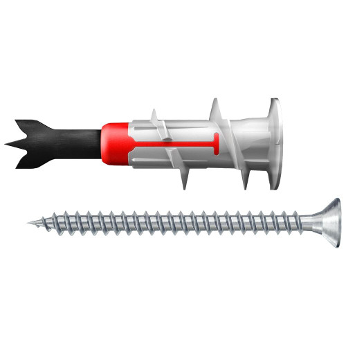 fischer DuoBlade Plasterboard Fixings with Screws for Drywall 20 pcs